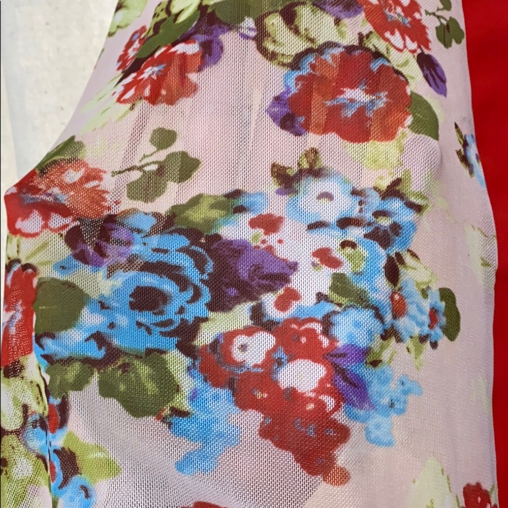 High-Low Floral Dress shirt - Picture 3 of 4